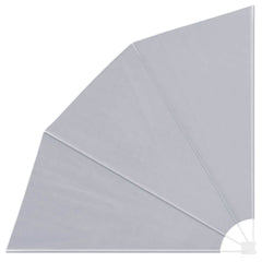 41573 vidaXL Collapsible Balcony Side Awning Grey 210x210 cm 2