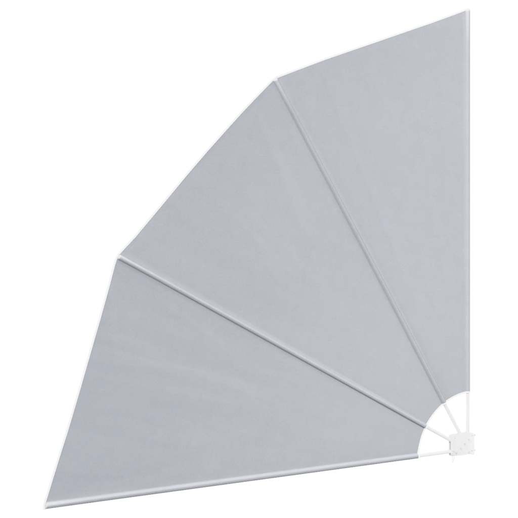 41573 vidaXL Collapsible Balcony Side Awning Grey 210x210 cm 4