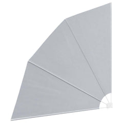 41573 vidaXL Collapsible Balcony Side Awning Grey 210x210 cm 4