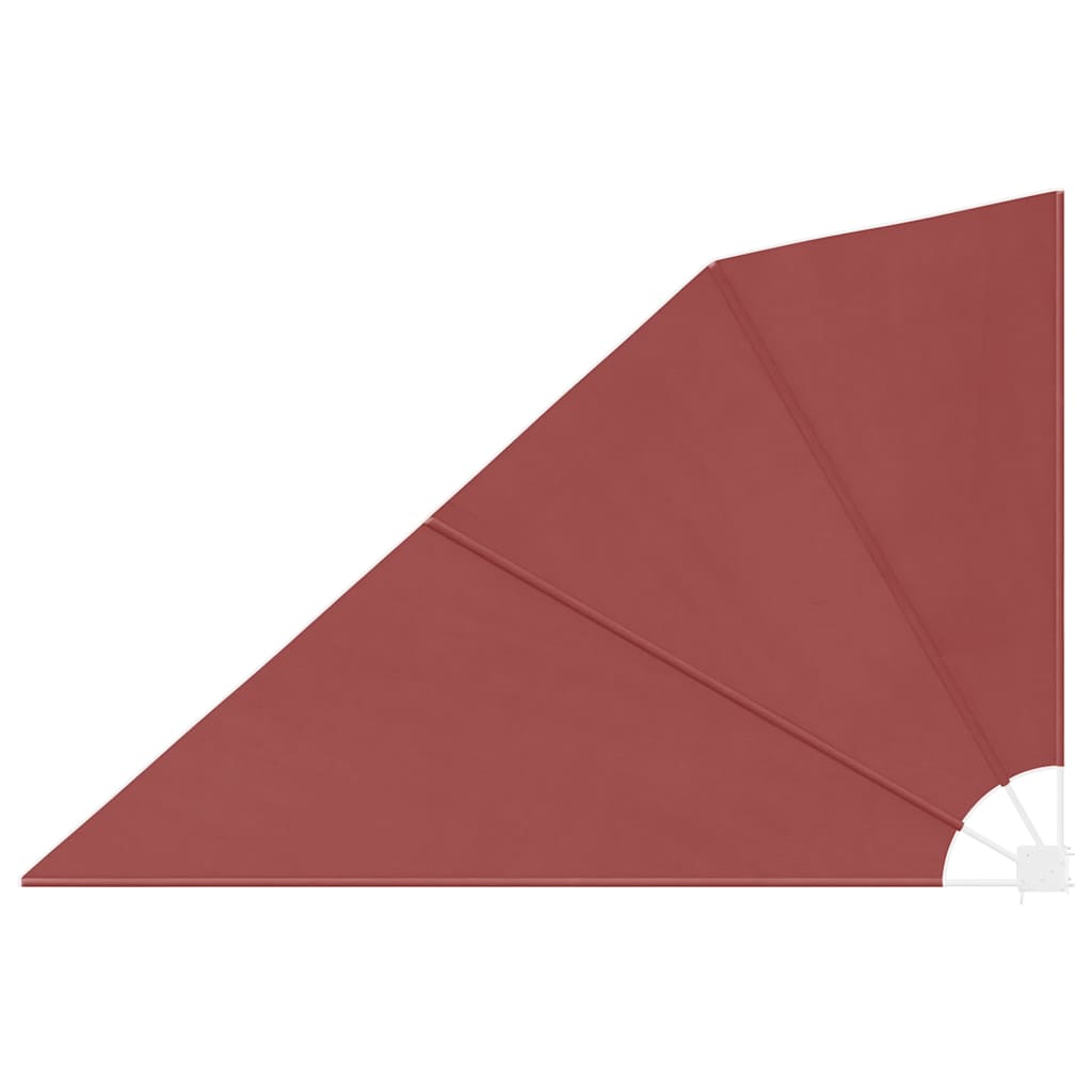 41580 vidaXL Collapsible Balcony Side Awning Terracotta 160x240 cm 2