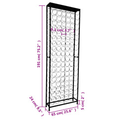vidaXL Wine Rack for 108 Bottles Metal 5