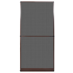 vidaXL Hinged Insect Screen Manual Brown and Black 120 x 240 cm 2