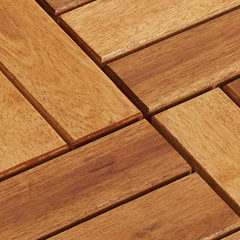 vidaXL Decking Tile 10 pcs Brown 30 x 30 cm Acacia Hardwood 5