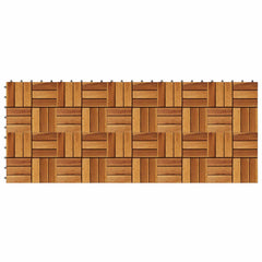 vidaXL Decking Tile 10 pcs Brown 30 x 30 cm Acacia Hardwood 3