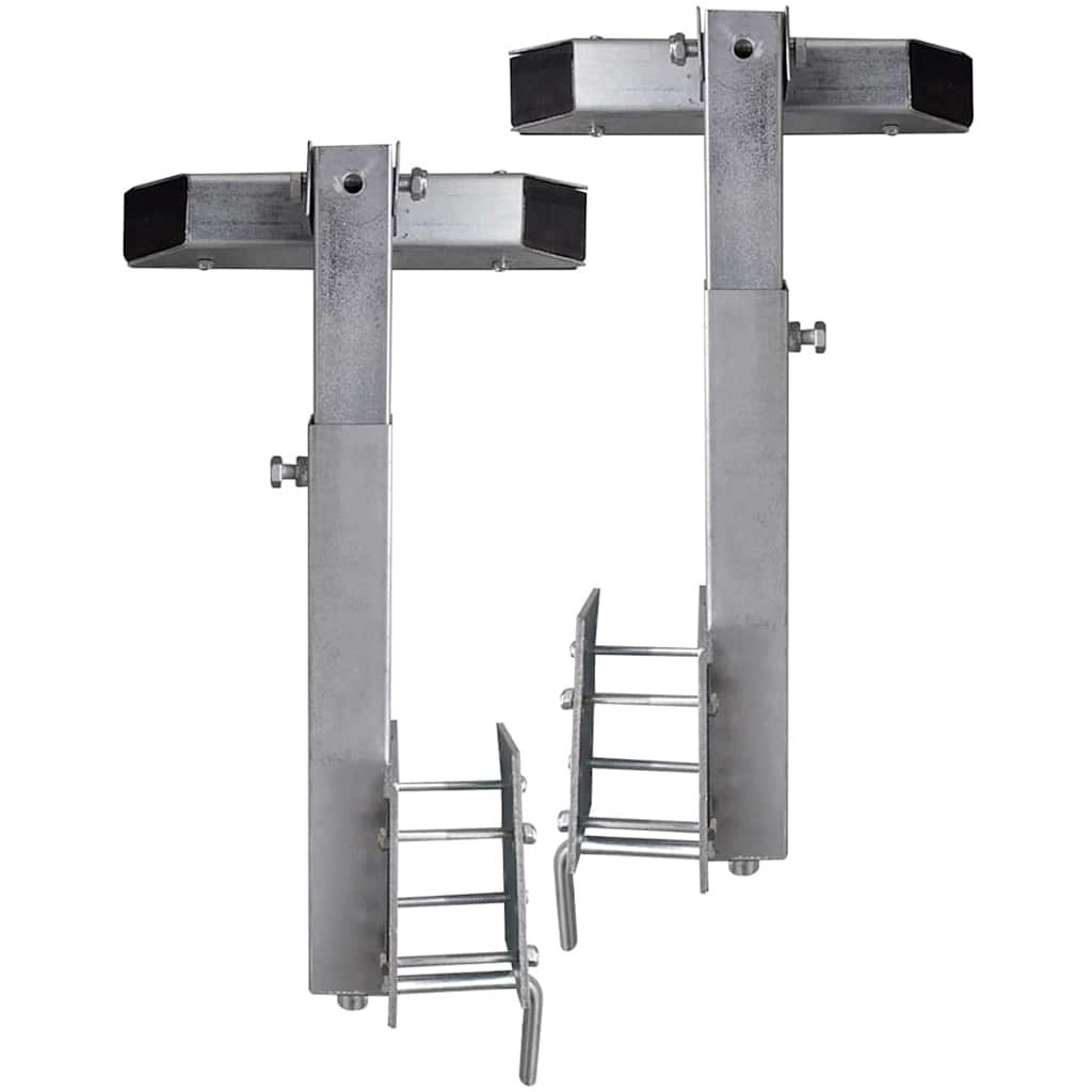 vidaXL Boat Trailer Solid Bar Bow Support Set of 2 63 - 88 cm 2