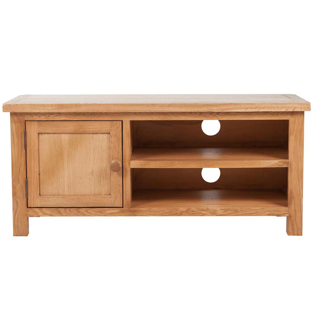 241679 vidaXL TV Cabinet 103 x 36 x 46 cm Solid Oak Wood 2