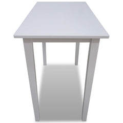 vidaXL Wooden Bar Table White 3