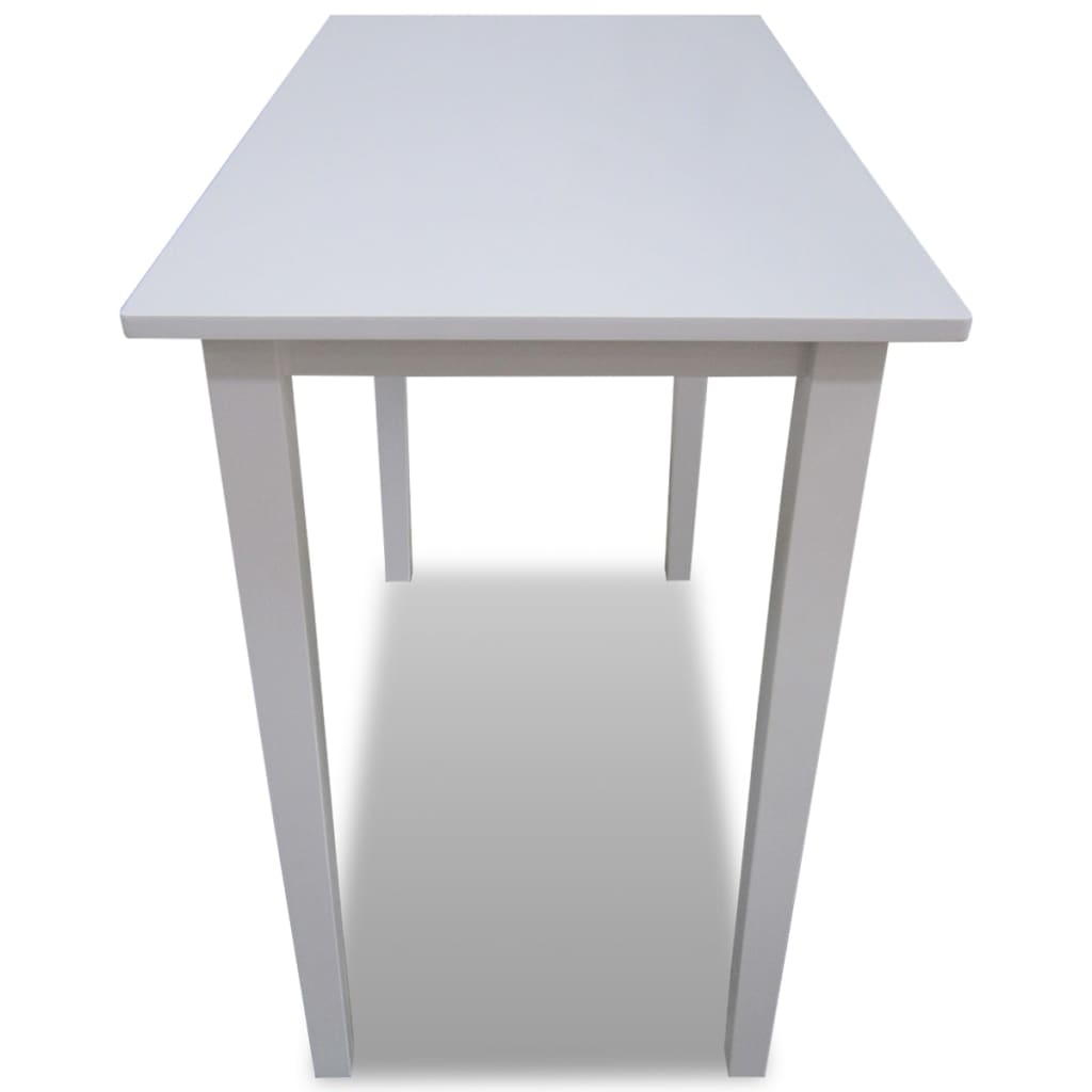 vidaXL Wooden Bar Table White 3