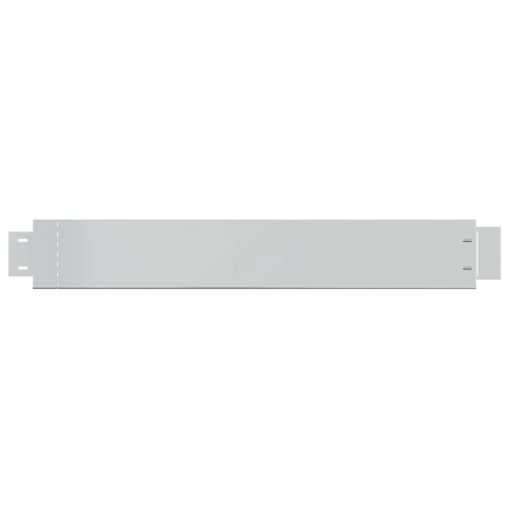 Set of 20 Flexible Lawn Fence Galvanised Steel 100 x 14 cm 4