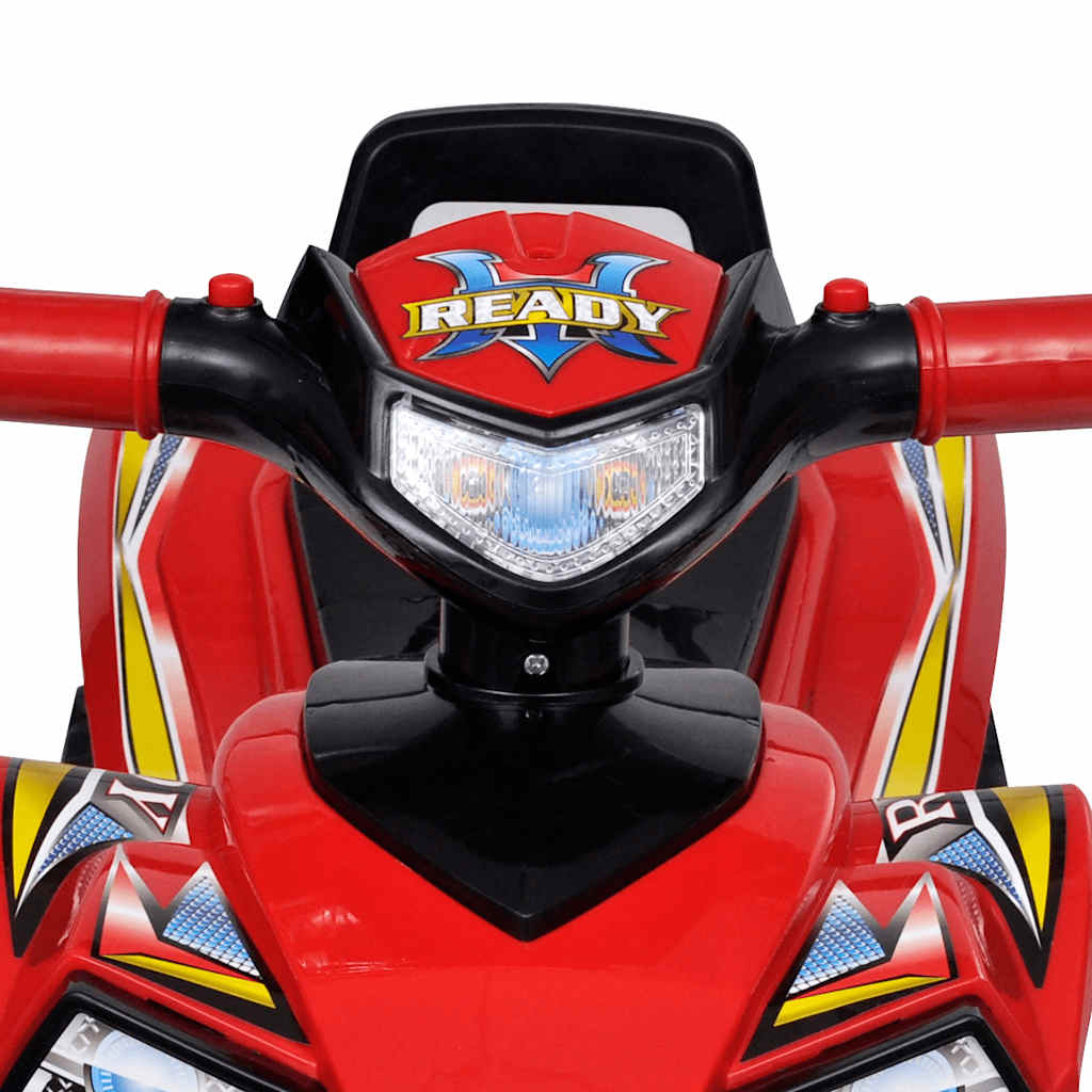 Red Children's Ride-on Quad with Sound and Light 3