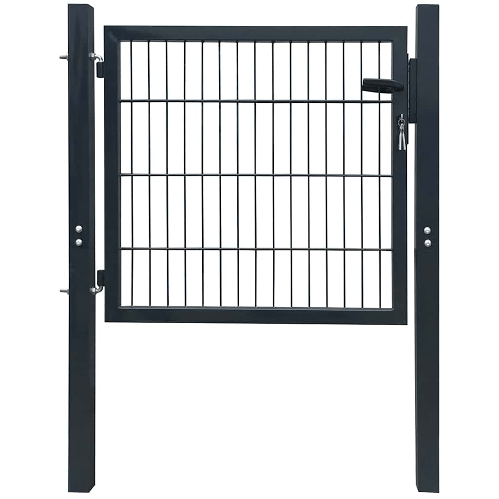 2D Fence Gate (Single) Grey 100 x 80 cm