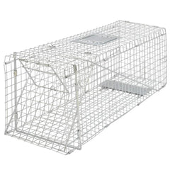 vidaXL Galvanised Live Trap 80 cm 2