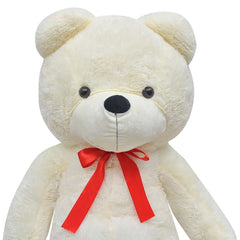 vidaXL XXL Soft Plush Teddy Bear Toy White 135 cm 3