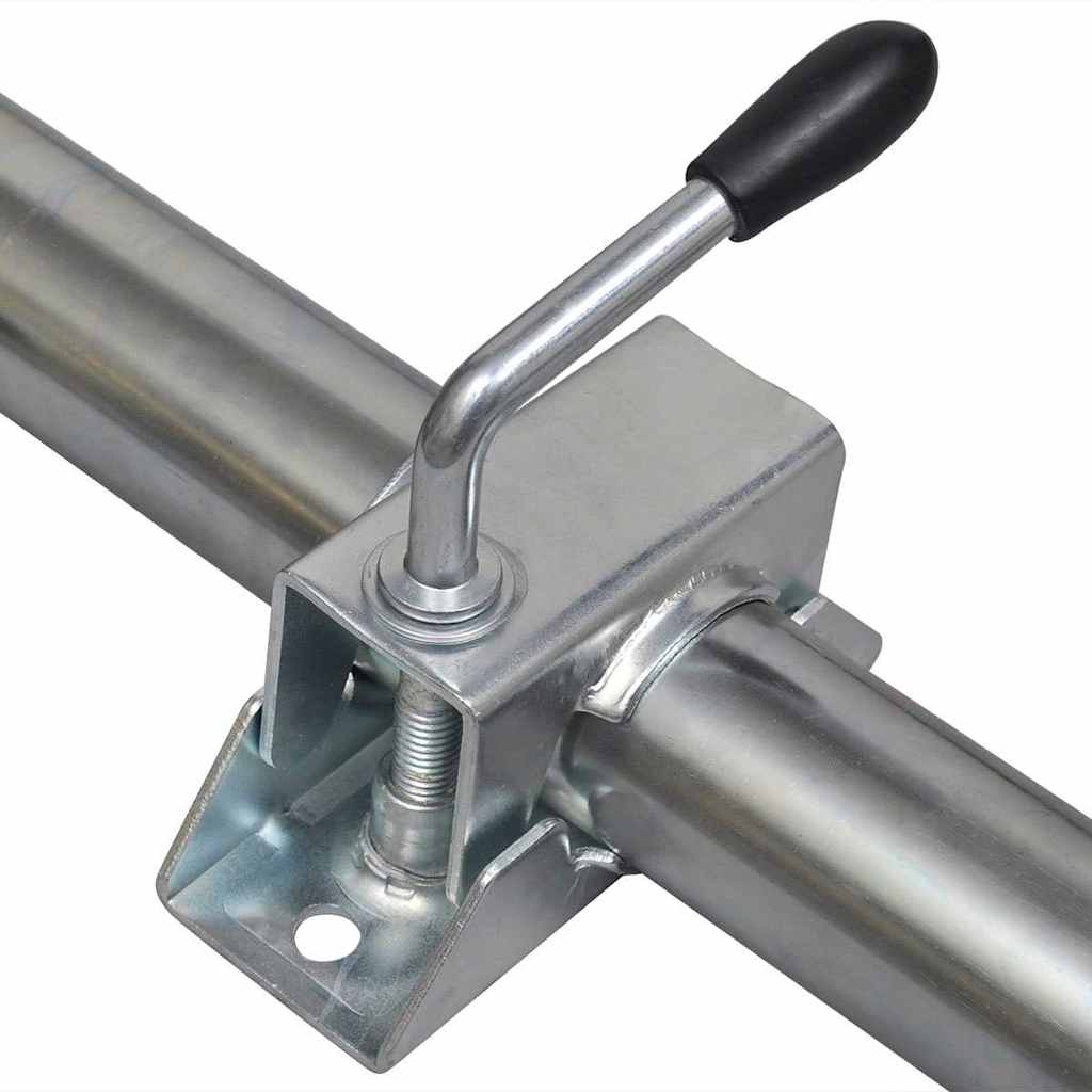 vidaXL 48 mm Jockey Wheel with 2 Support Tubes & 3 Split Clamps 6