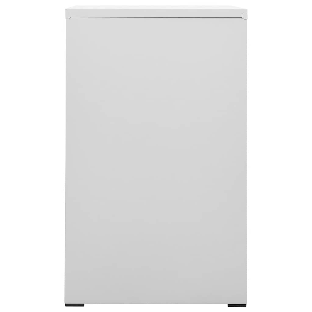 vidaXL Filing Cabinet Light Grey 46x62x102,5 cm Steel 4