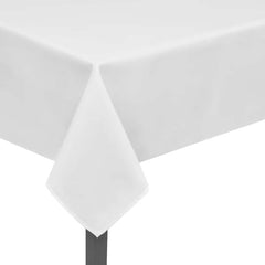 vidaXL 5 Tablecloths White 130 x 130 cm 2