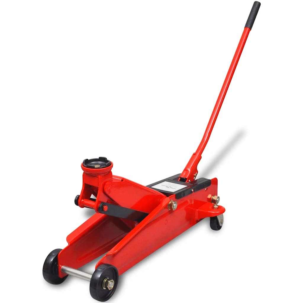210320 Low-Profile Hydraulic Floor Jack 3 Ton Red 1