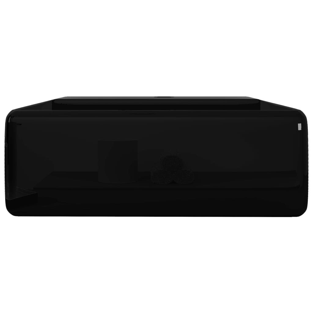 Luxury Basin Overflow Square Matt Pink 41x41 cm Ceramic Black