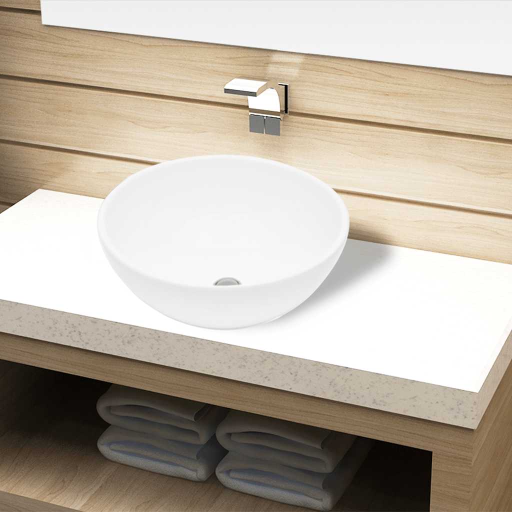vidaXL Wash Basin 32.5x14 cm Ceramic
