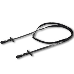 vidaXL Leather Flash Bridle with Reins and Bit Black Cob 5