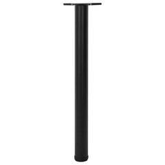 vidaXL 4 Height Adjustable Table Legs Black 710 mm 3