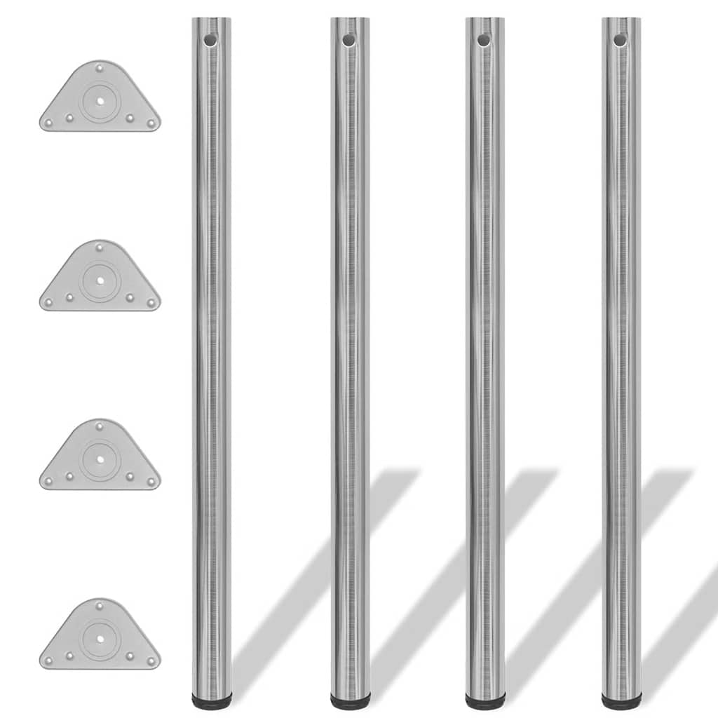 vidaXL 4 Height Adjustable Table Legs