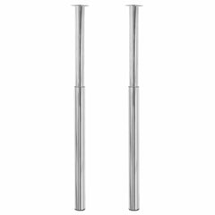 Telescopic Table Legs 710 mm-1100 in Chrome