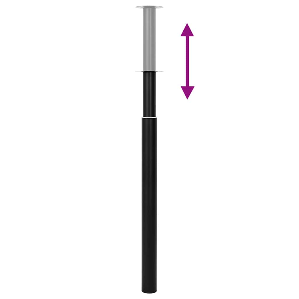 vidaXL Table Leg | Set of 2 | Black | Iron | Telescopic tech 4