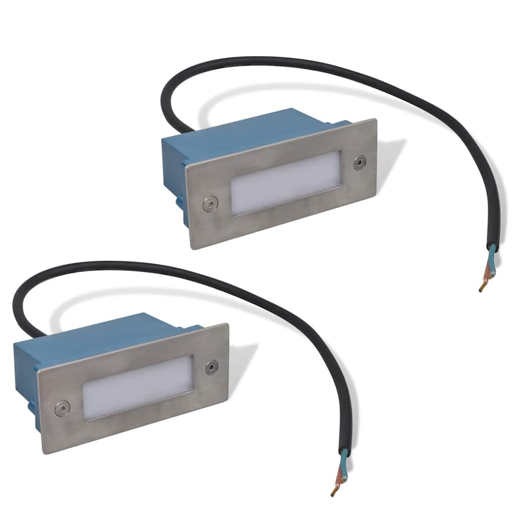 2 LED Recessed Stair Light 44 x 111 x 56 mm 2