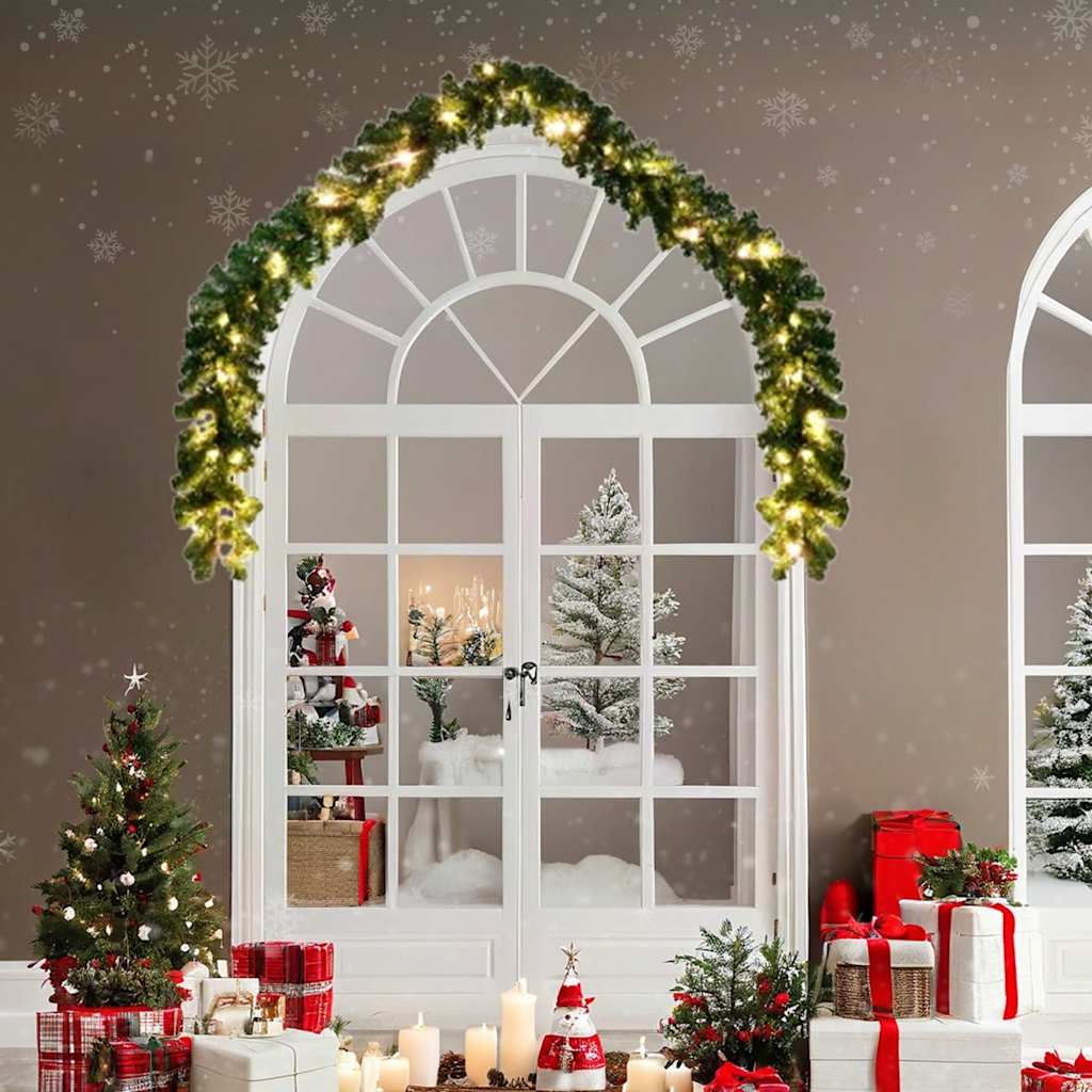 242425 Christmas Garland with LED Lights 20 m 3