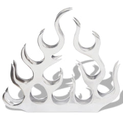 vidaXL Wine Stand for 11 Bottles Silver Aluminium 3