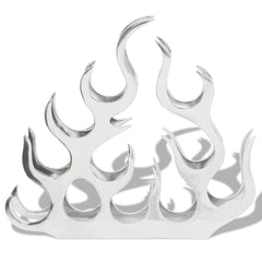 Wine Stand for Bottles Silver Aluminium 11