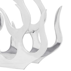 Wine Stand for Bottles Silver Aluminium 11