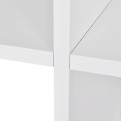 vidaXL Display Shelf | White | Melamine faced Engineered wood | Medium 5