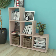 vidaXL Staircase Bookcase 107 cm Engineered Wood