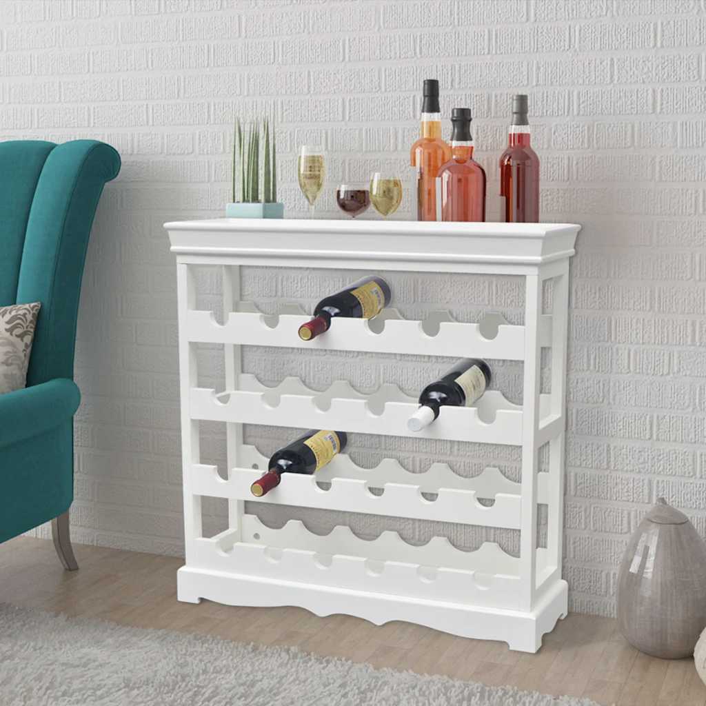 vidaXL Wine Cabinet Abreu White 1