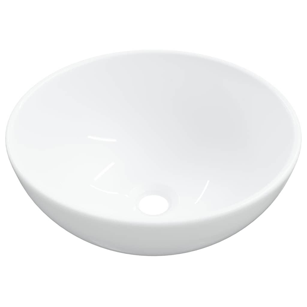 vidaXL Wash Basin White 28x28x10 cm Ceramic 4