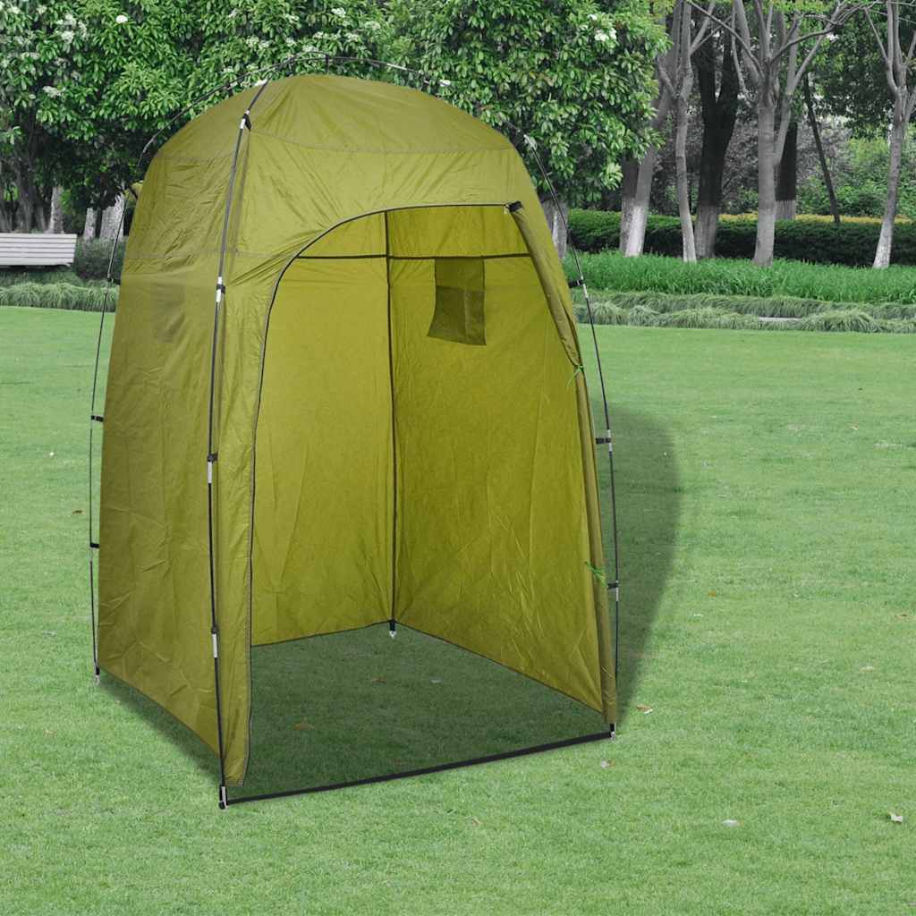 vidaXL Shower/WC/Changing Tent Green 1