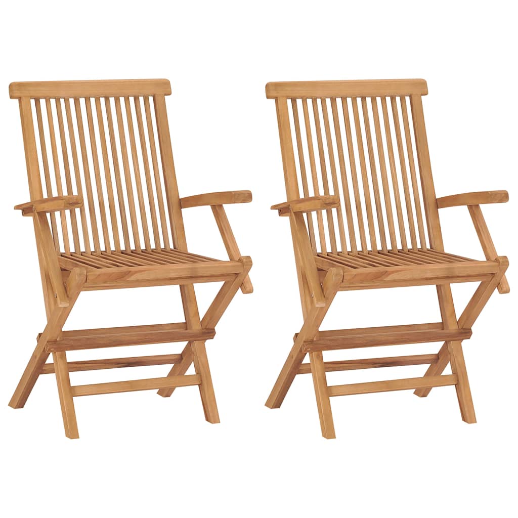 Folding Chairs Solid Teak Wood 2
