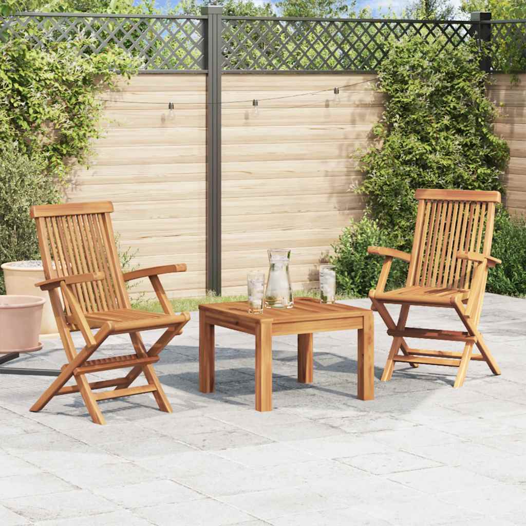 Folding Chairs Solid Teak Wood 2
