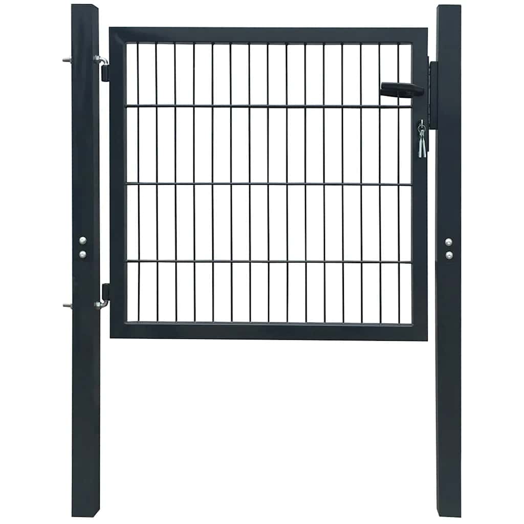 Fence Gate Steel Anthracite