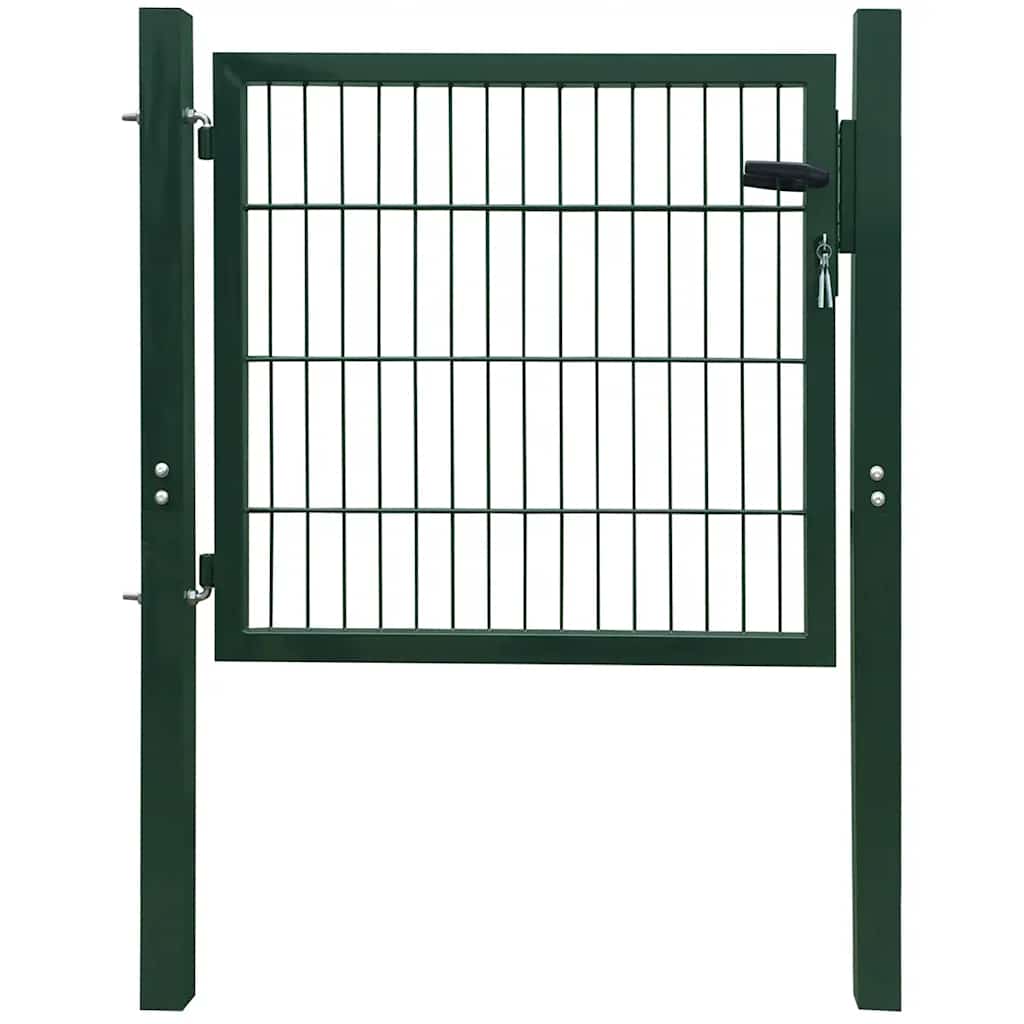 Fence Gate Steel Green