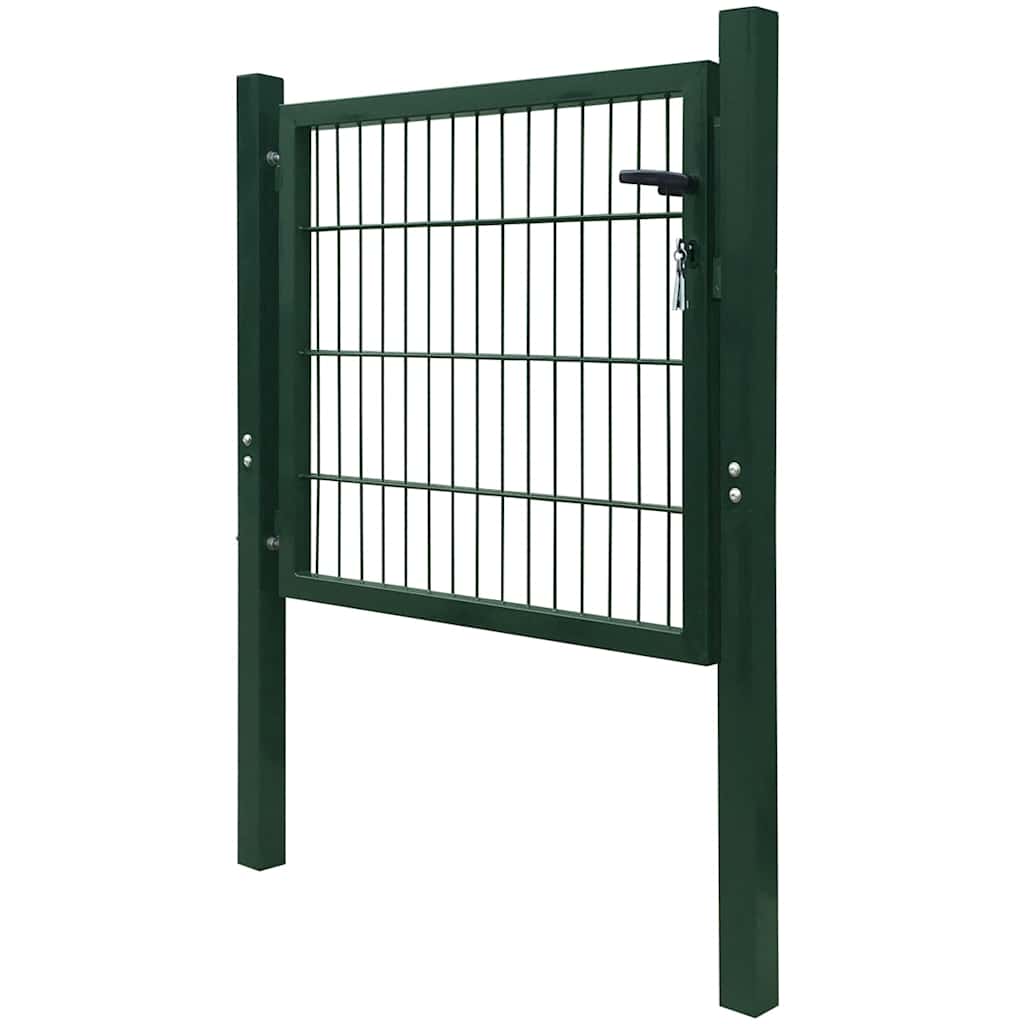 Fence Gate Steel Green