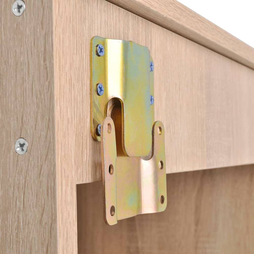 vidaXL Eight Piece Bathroom Furniture and Basin Set Beige 4