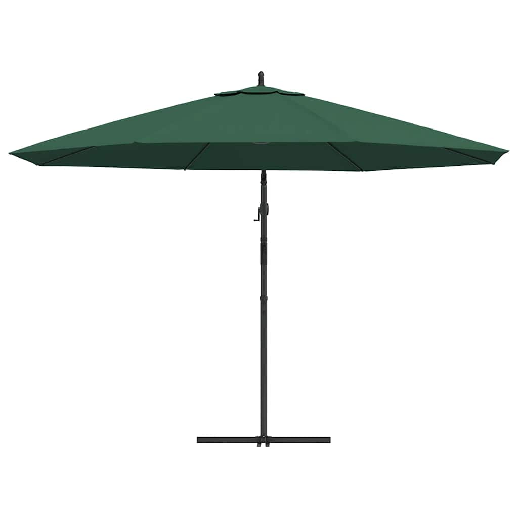 vidaXL Cantilever Garden Parasol 3.5 m Green 5