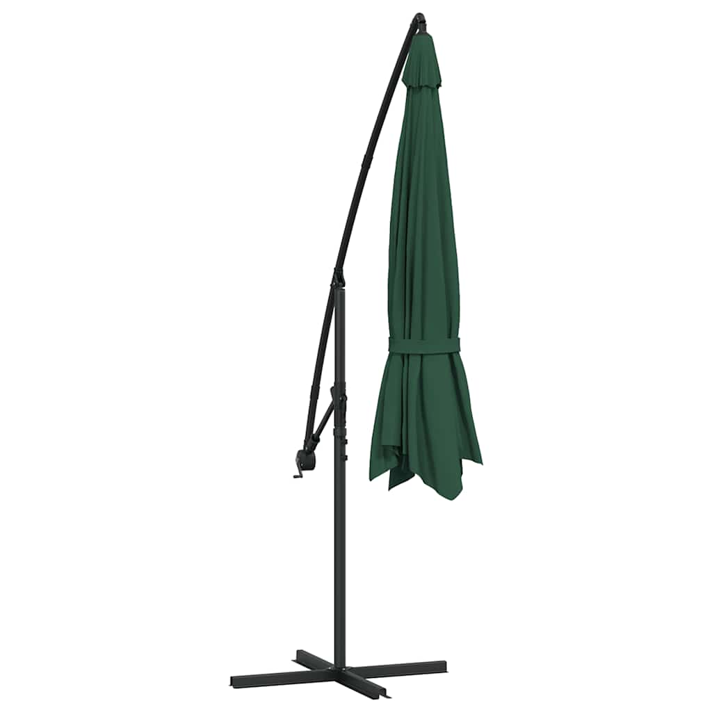 vidaXL Cantilever Garden Parasol 3.5 m Green 6