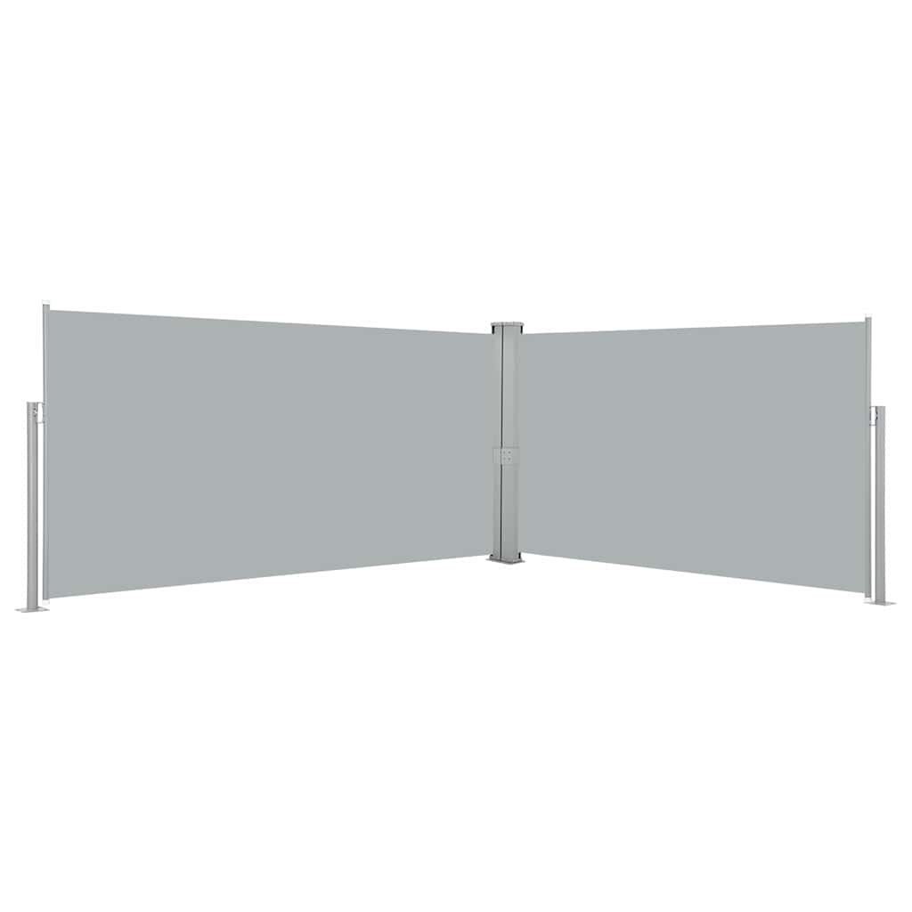 vidaXL Retractable Side Awning 160x600 cm Grey 1