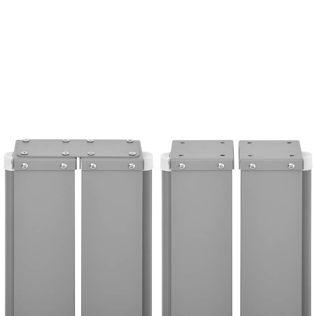 vidaXL Retractable Side Awning 160x600 cm Grey 6