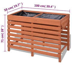 Planter Wood 100 cm 71 cm 50 cm