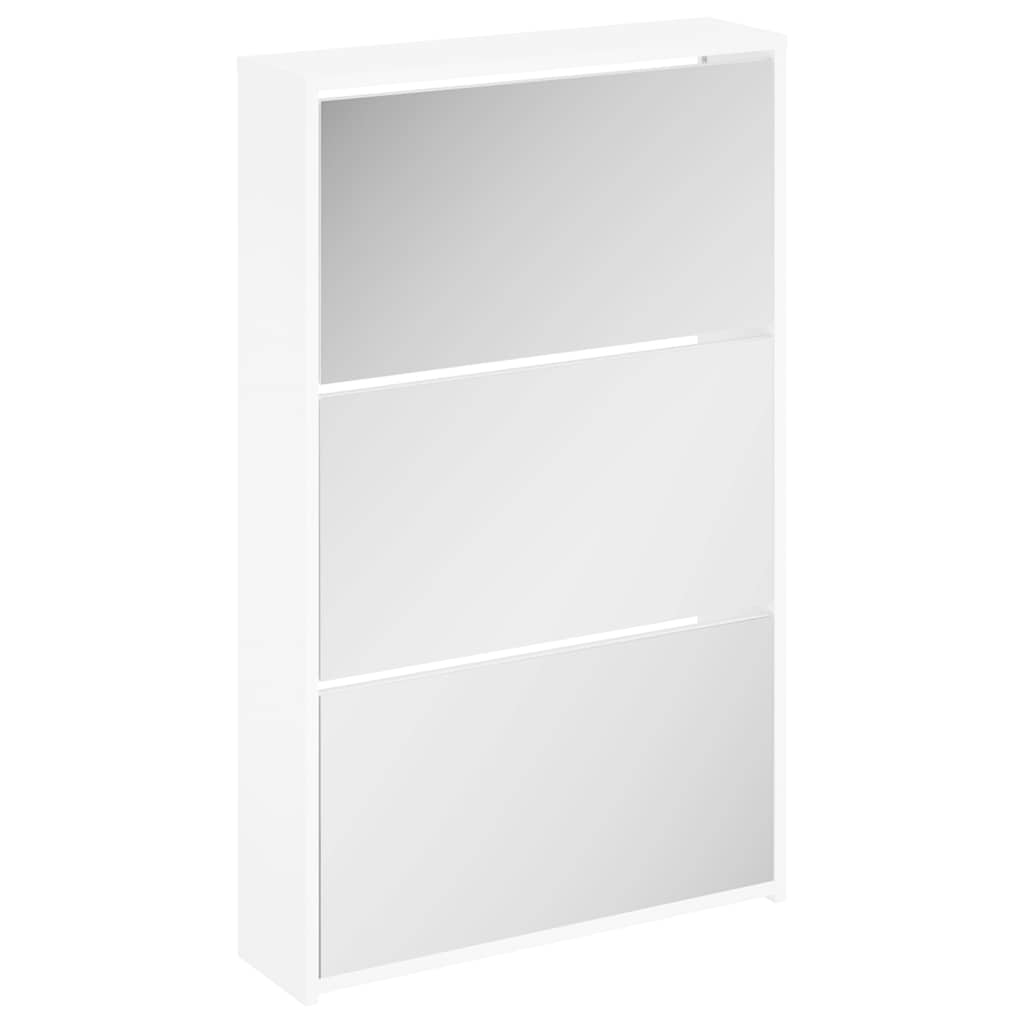 vidaXL Shoe Rack | White | Engineered wood | Standard | Wall mounting 2